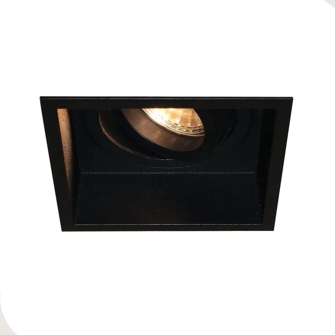 Artdelight - Inbouwspot Rex vierkant 9,2 cm zwart