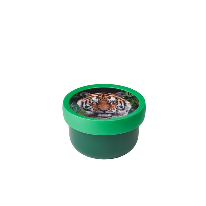 Mepal Fruitbox Campus - 300 ml - Inclusief fruitvorkje - Sluit goed af - Snackdoosje - Wild tiger