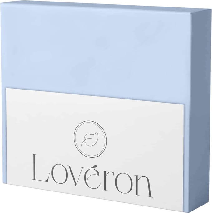 Lovéron kussensloop - Katoen - 2 stuks - 60x70 cm - Hemel blauw