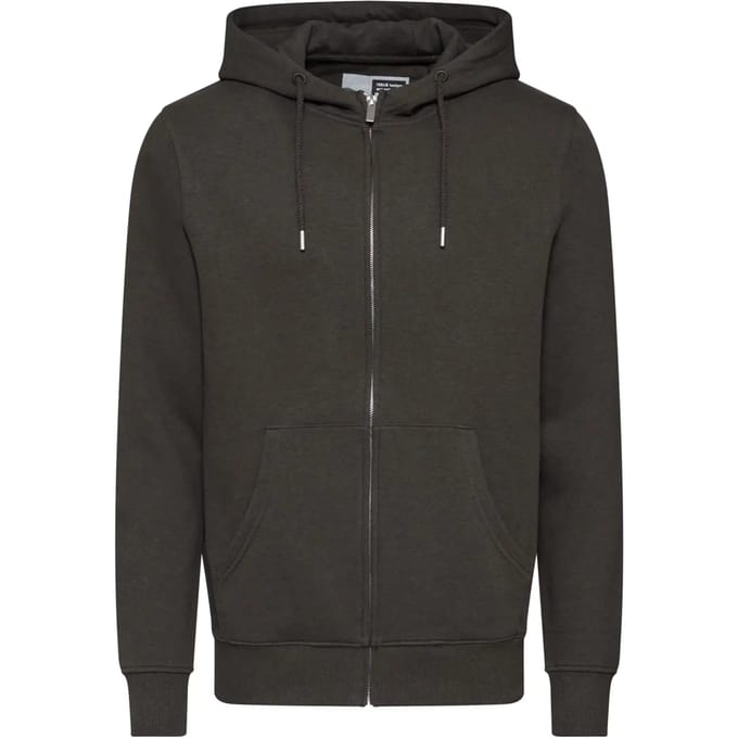 Hooded sweatshirt met rits Solid Morgan 6197724