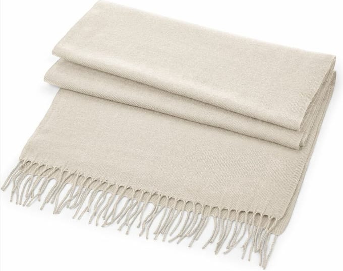 Scoby - Sjaal - Geweven - Oversized - One Size - Beige