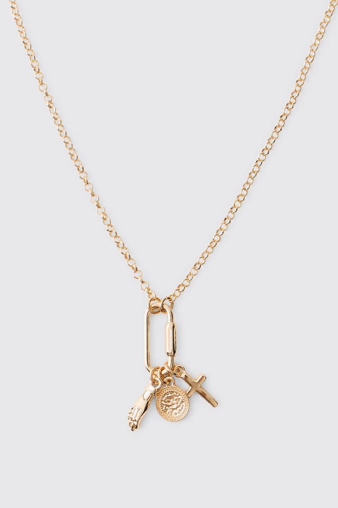 Gouden Hanger Bedel Ketting | Gold