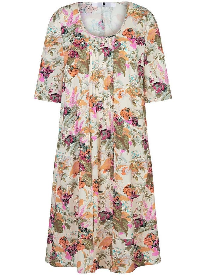 Jurk 3/4 mouwen Van Anna Aura beige