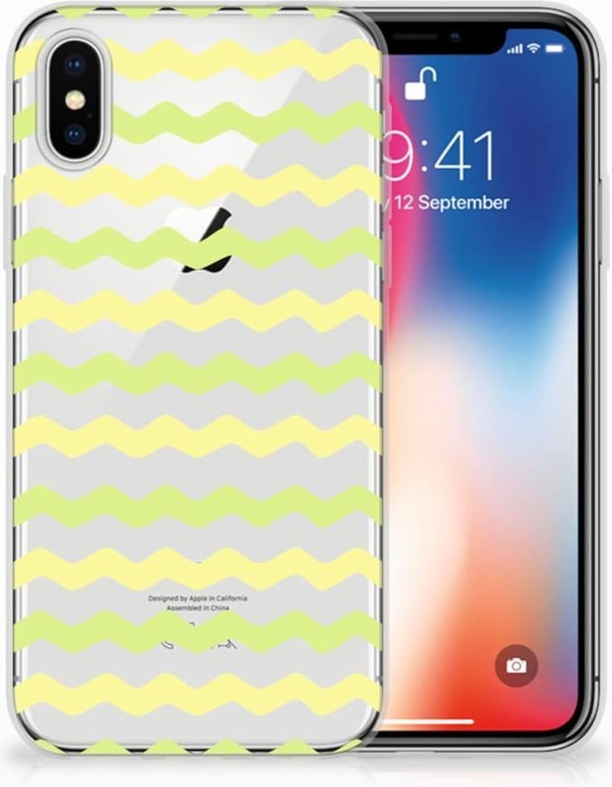 Apple iPhone X | Xs TPU bumper Waves Yellow