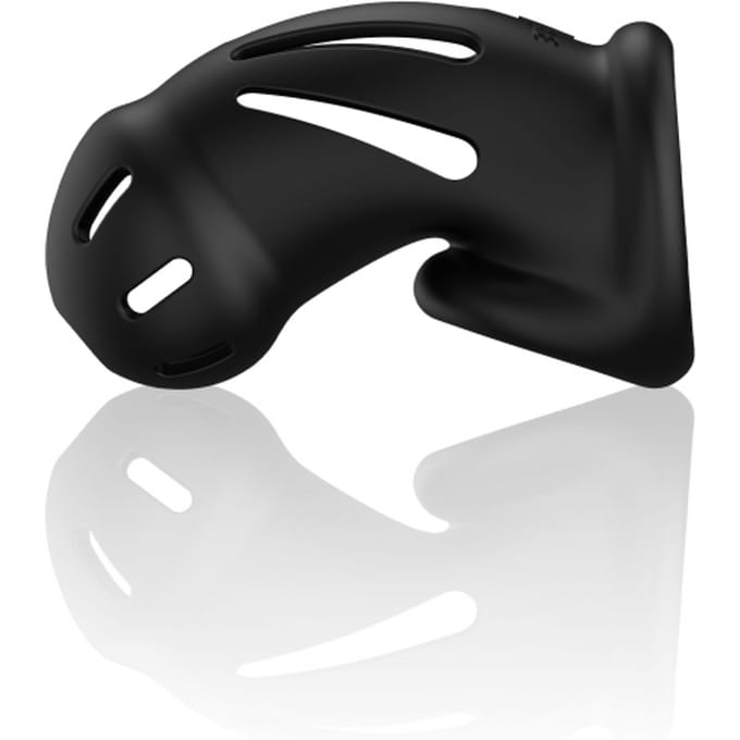 Model 27 - Ultra Soft Silicone Chastity Cage - Black