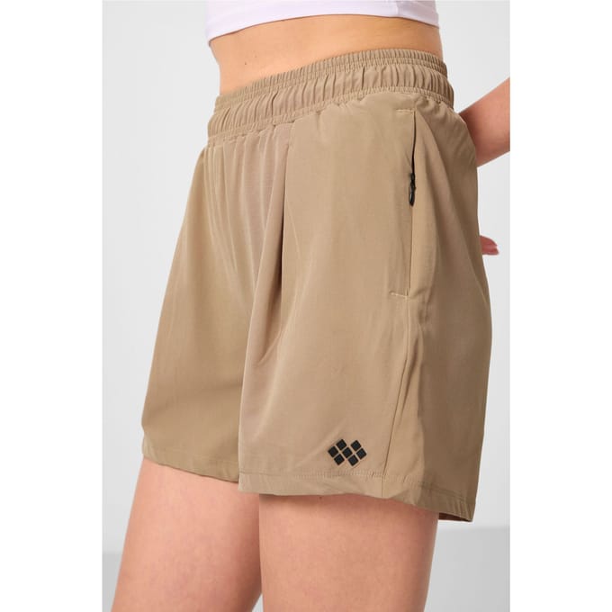 Hoge-Waisted Gebreide Shorts