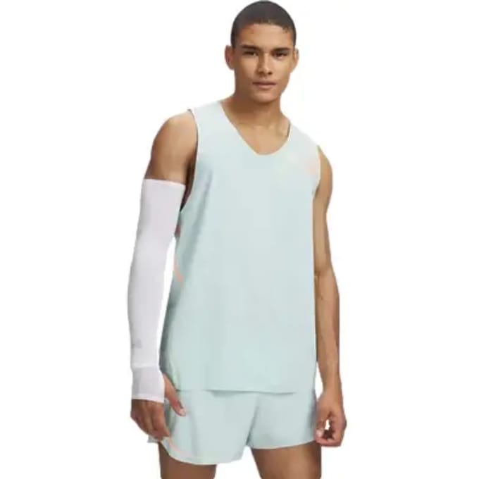 Under Armour Velociti Elite Singlet Hardloopshirt Heren-mint, koraal