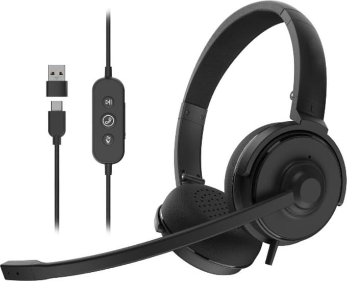 Headset Met Microfoon Voor Laptop - Headset Voor Laptop - Koptelefoon Met Microfoon Voor Laptop