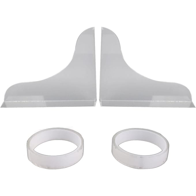 2 Stuks Badkuip Spatscherm Acryl Douche Bad Hoek Waterblokkerende Plaat voor Badkamer Keuken gray