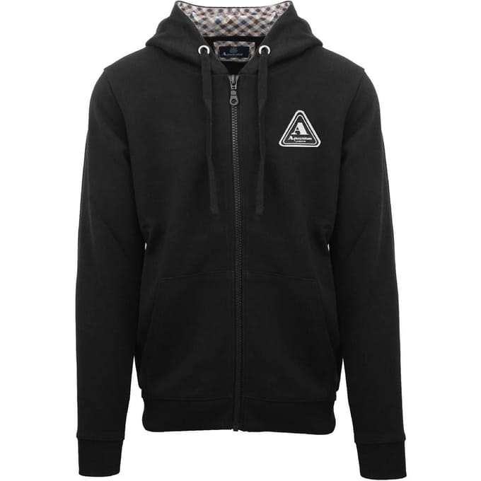 Aquascutum Heren Active Full Zip Hoodie (Zwart)