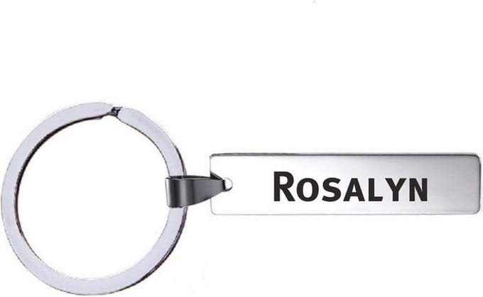 Sleutelhanger Met Naam - Rosalyn - RVS