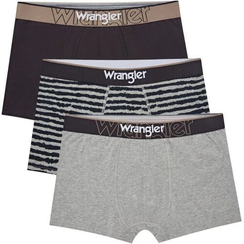Wrangler WRA boxershorts Braham-grijs gemêleerd/streep/navyblauw-M