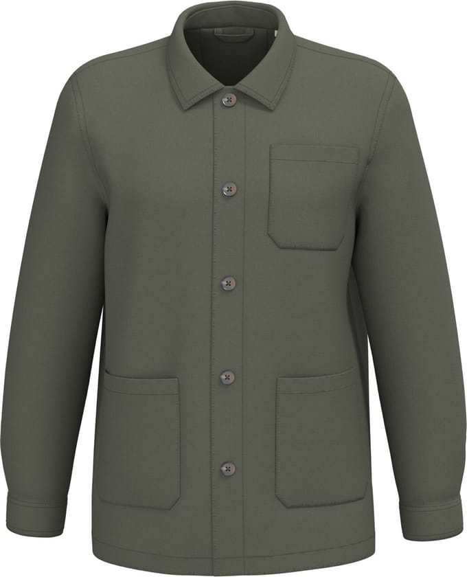 Native Spirit Gewassen ecologische workerjack voor heren NS611 - Washed Dark Camel - M