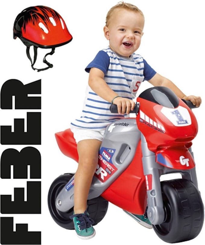 Feber Racemotor met Helm - Loopmotor
