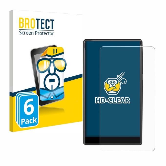 BROTECT - Screenprotector voor innioasis G1-80G - Folie Beschermfolie transparant 6 Stuks