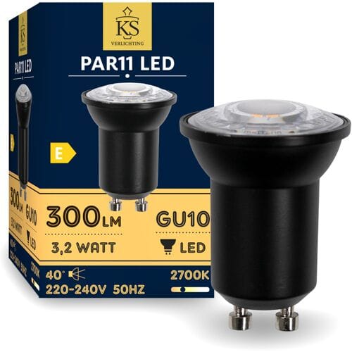 KS Verlichting - Lichtbron - LED - PAR11 - GU10 - dimbaar - mini - 2700K