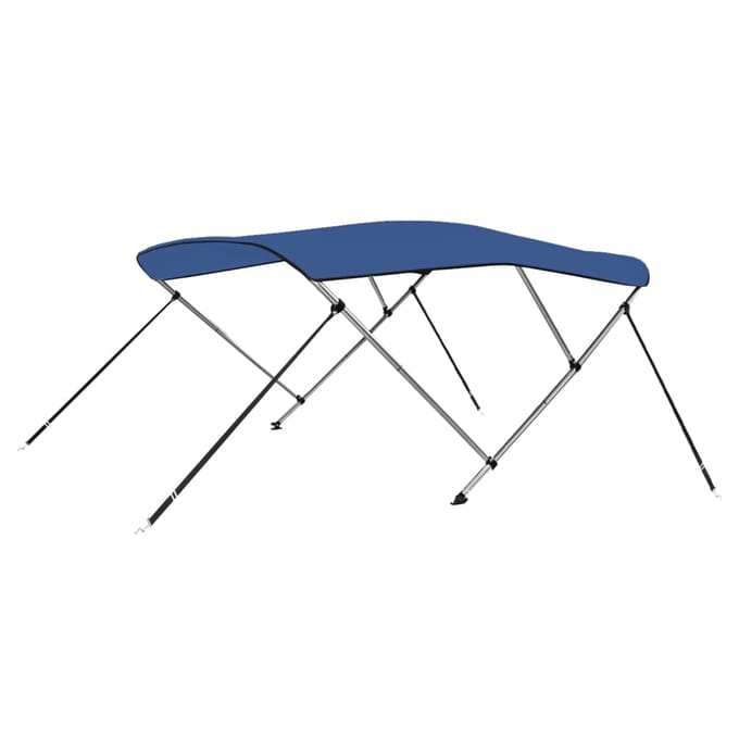 vidaXL - Biminitop - 3-boogs - 183x160x137 - cm - blauw