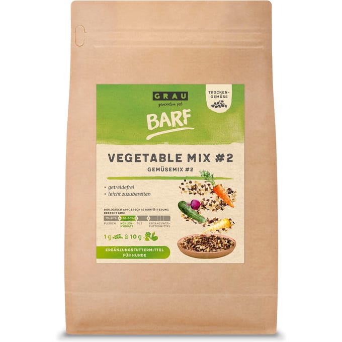 500g Grau Groentemix #2 Aanvullend voer voor honden