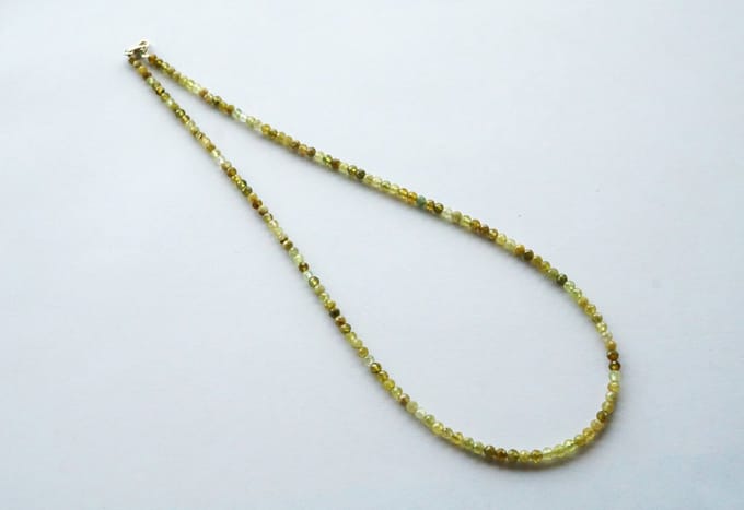 Gefacetteerd Groene Granaat collier
