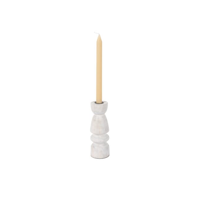 Present Time - Kandelaar Modelar Small - White wash