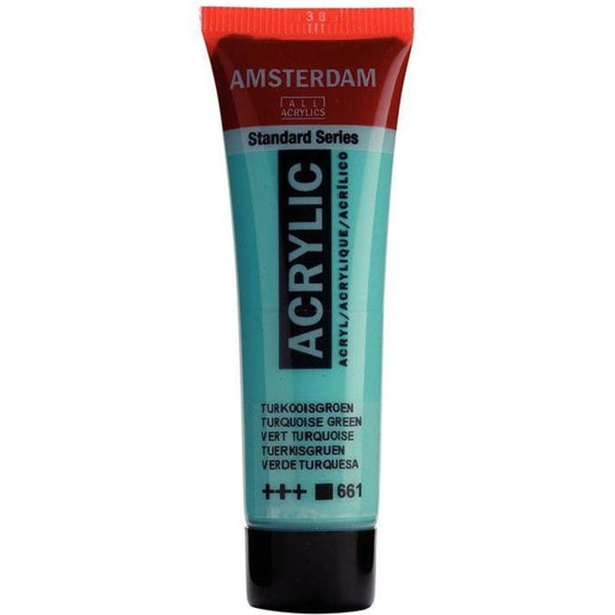 Verf - Acryl - 661 - Turkoois groen - Amsterdam - 20ml