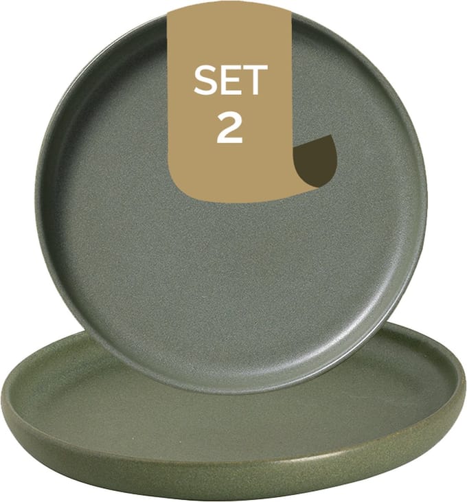 Palmer - Bord - Sandy Loam - 17 cm - Groen - Stoneware - Bordenset - 2 stuks