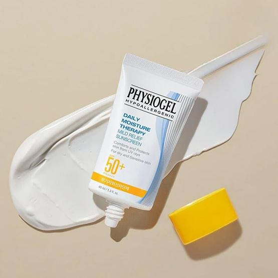 [PHYSIOGEL] Daily Moisture Therapy Milde Verzachtende Zonnebrandcrème SPF 50+ PA++++ 40ml white