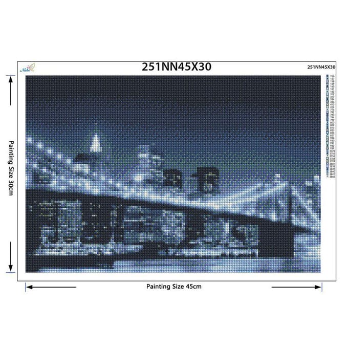 Broderie Diamant Paysage Image de Peinture Strass Kit Point de Croix Vente Décor Mural 20X30CM gray