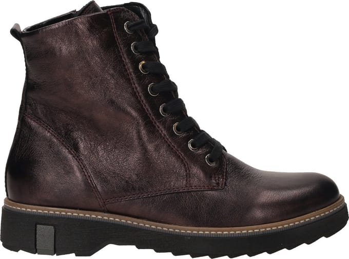 Waldläufer Met H Veterbooty Boots Dames - Paars - Maat 37,5