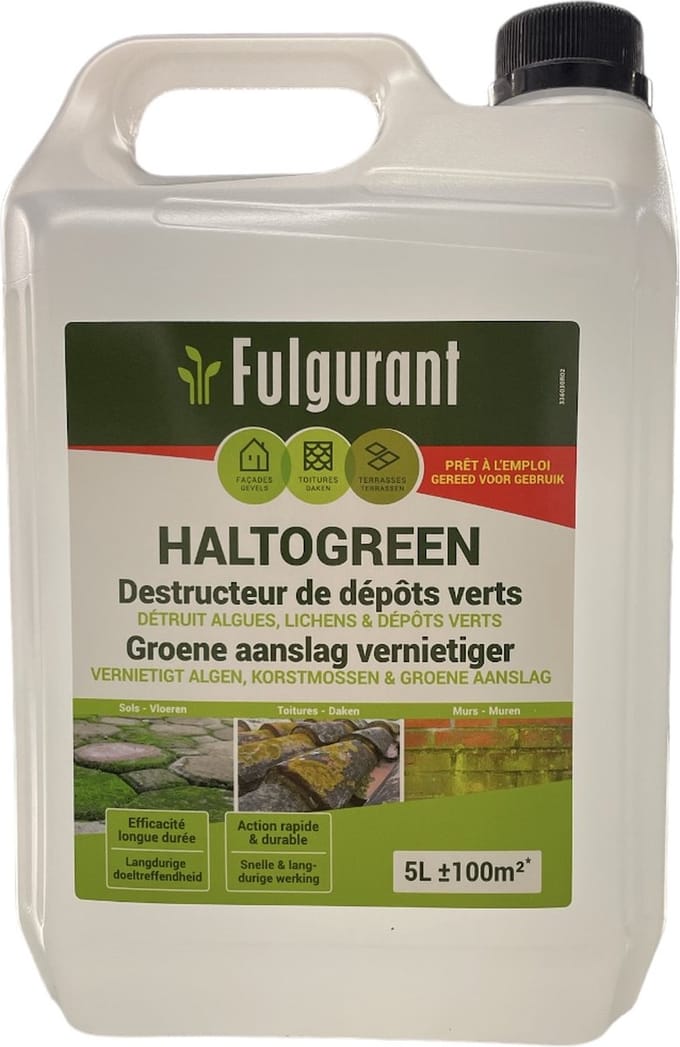 Fulgurant Haltogreen -verwijderen groene aanslag - 5 L - Prijs per stuk