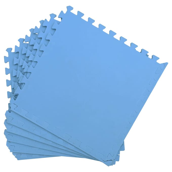 vidaXL - Vloermatten - 40 - st - Blauw - 14,4 - m² - EVA - Schuim