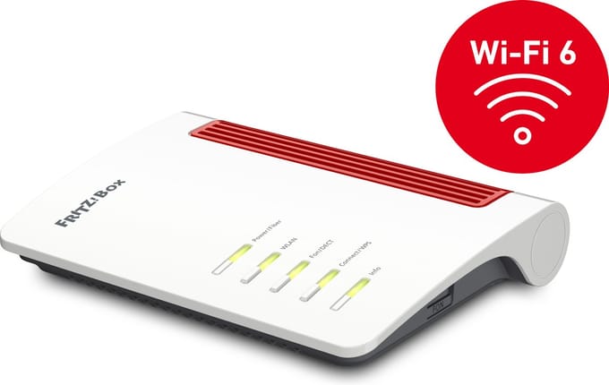 FRITZ!Box 5530 Fiber International Edition - Draadloze Router - WiFi 6 - AON + GPON