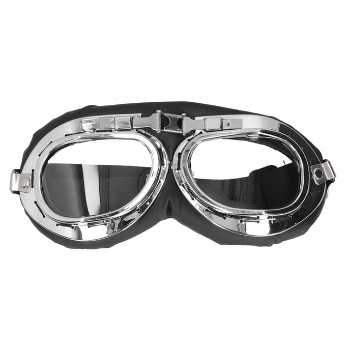 Motorbril Vintage Zonnebril Stofdicht Winddicht Krasbestendig Helm Dragen gray