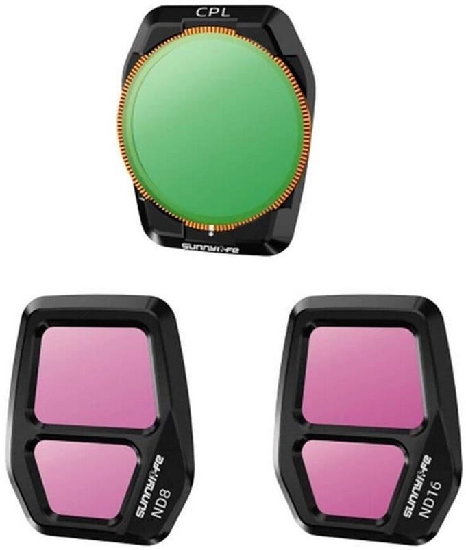 Sunnylife A3S-FI925CPL Adjustable Lens Filter Set CPL ND8 ND16 for Air 3S 3pcs