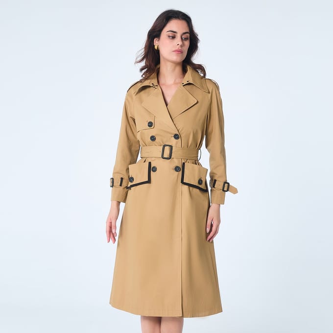 Lange trenchcoat