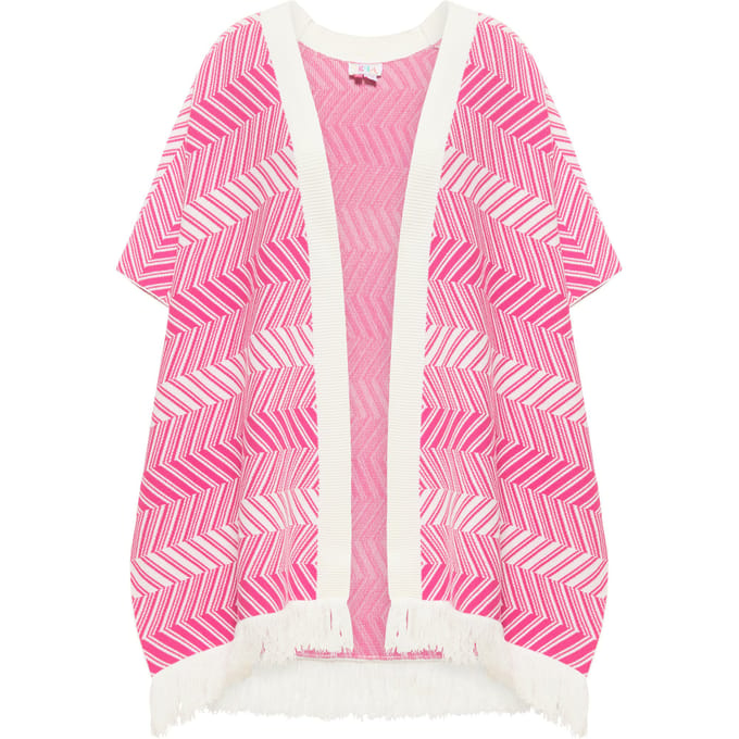 IZIA gebreide poncho mahisha