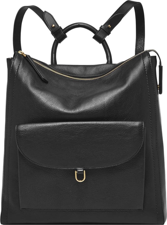 FOSSIL vrijetijdsrugzak schoudertas Parker Backpack Black zwart