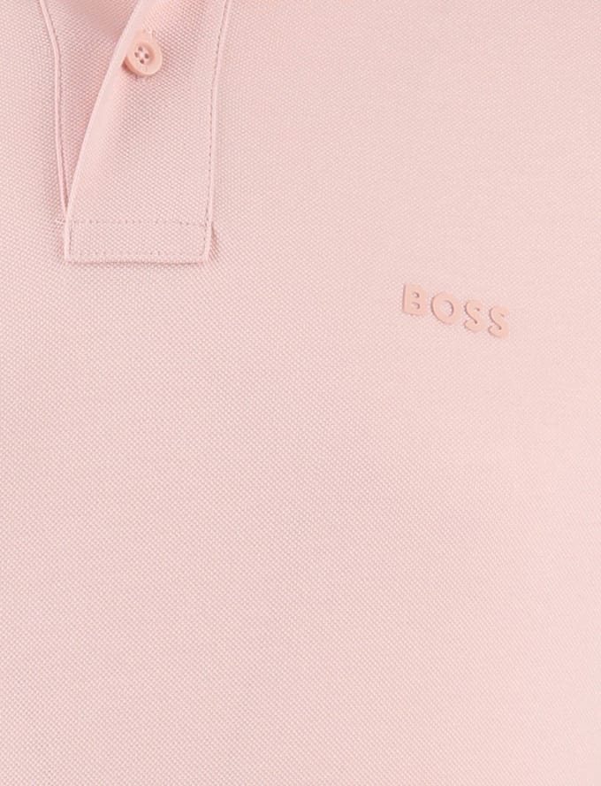 BOSS Orange Prime 2-knoops poloshirt roze