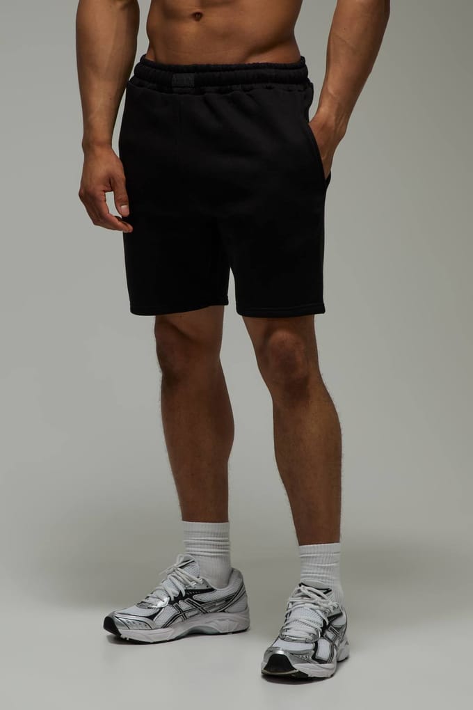 Men's Active Badge 7inch Shorts Heren | Black | Size Large