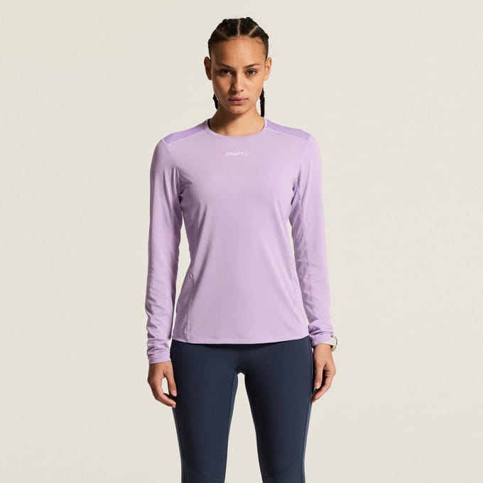 Craft Adv Essence Ls Tee 2 W Lilac - Sportshirt