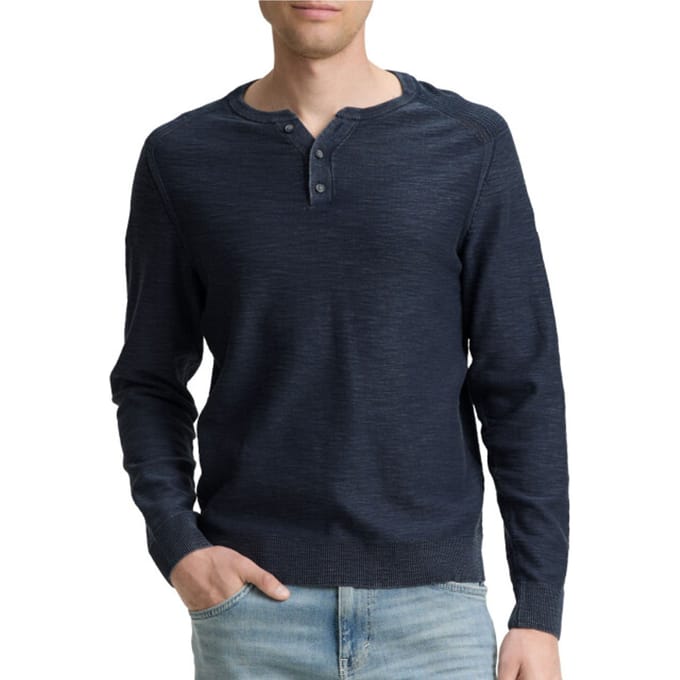 Tom Tailor - Ronde hals Trui - Mannen - M - Blauw - Katoen - 1048005