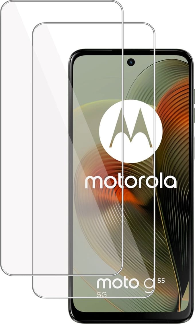 2x Screenprotector geschikt voor Motorola Moto G55 5G Screenprotector – Gehard Glas - Proteqt+