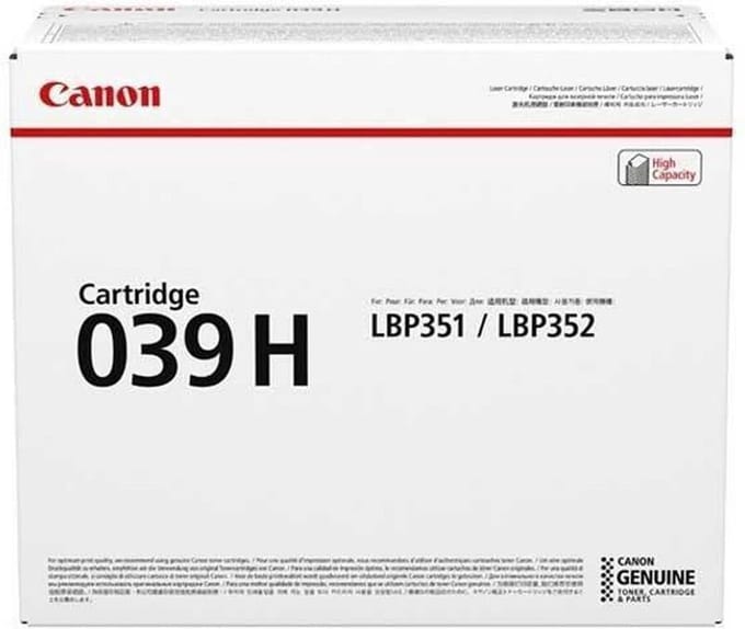 Toner Canon 039H Black
