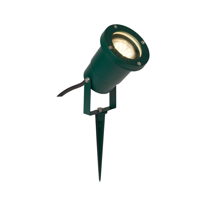 Brilliant Frasco prikspot, groen, aluminium, glas, GU10