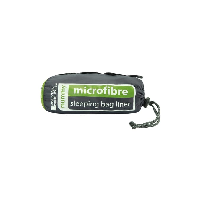 Mountain Warehouse Microvezel mummie slaapzak voering (Grijs)