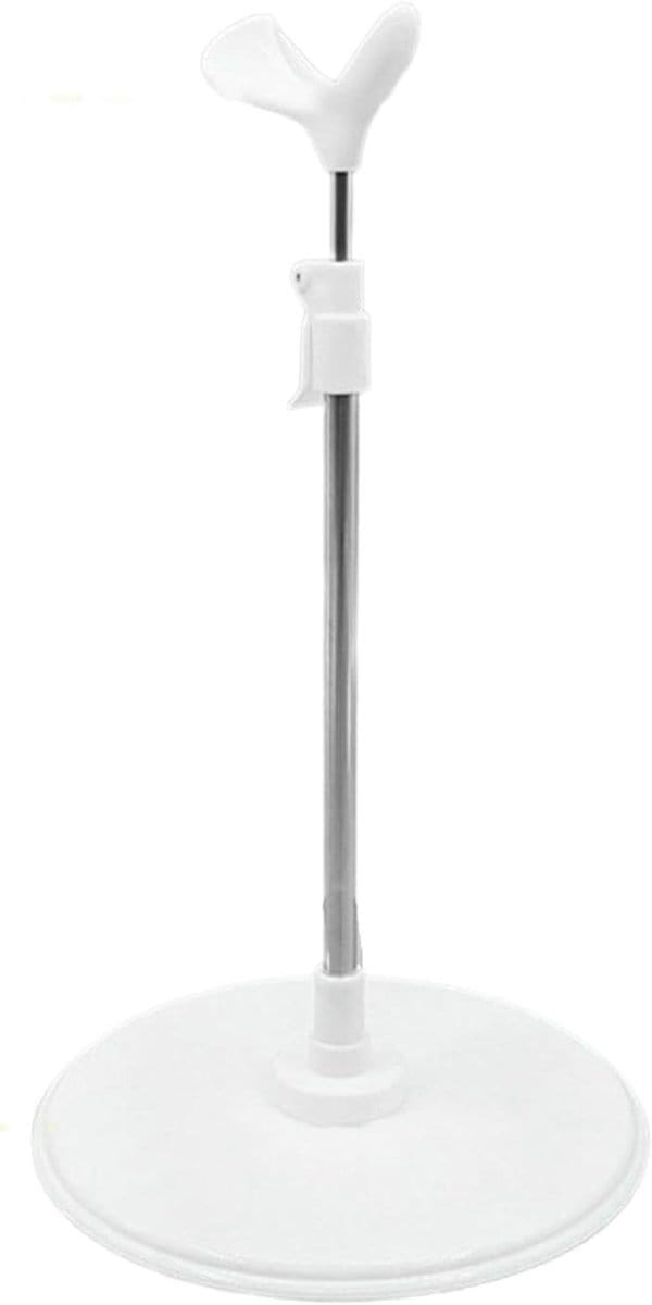 Poppenstandaard - Display houder - Poppen presenteren - Verstelbare hoogte - 21-37 cm - Zwart