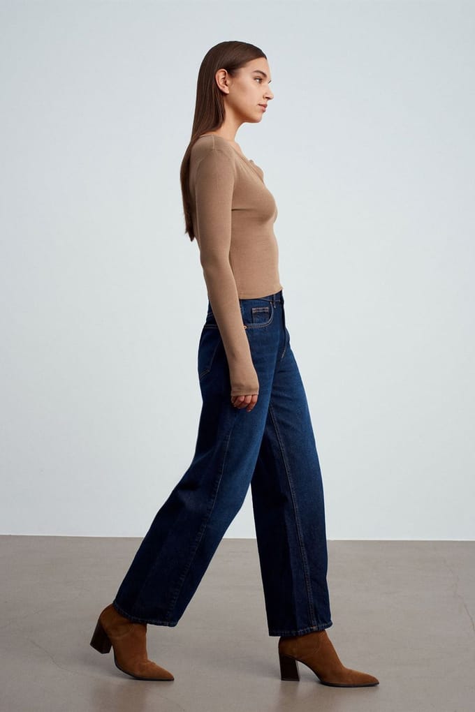 Slim Fit Langarm Jerseystroop