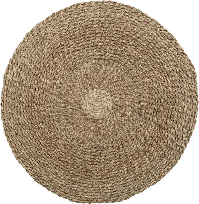 Safaary - Bazar Bizar River Tapijt Naturel Ø 90cm