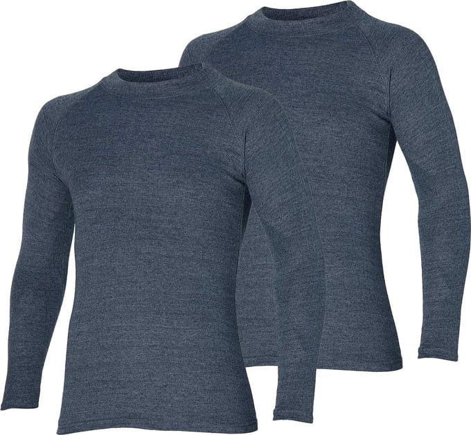 Thermoshirt - Heren - Antraciet - XL - Set van 2