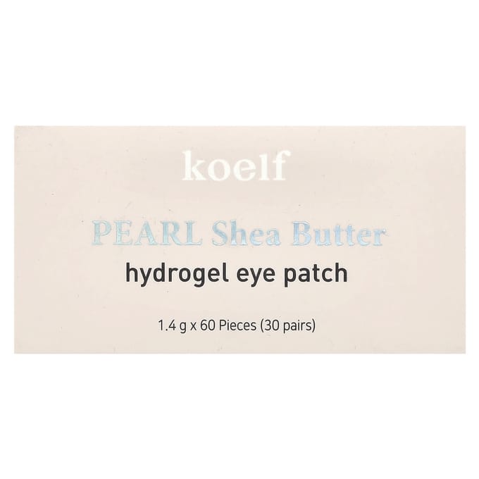 Koelf oogpatches van parelmoer-sheaboter-hydrogel, 60 stuks black